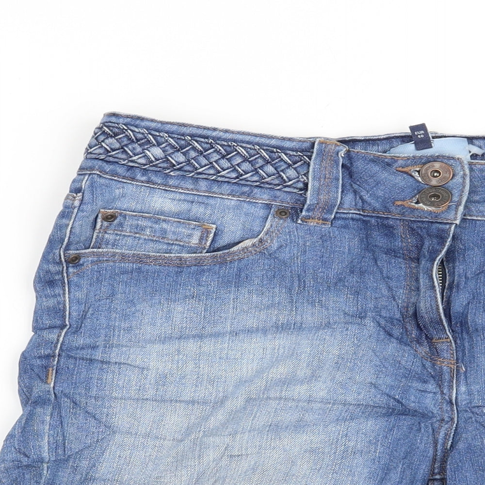 NEXT Womens Blue   Cut-Off Shorts Size 12