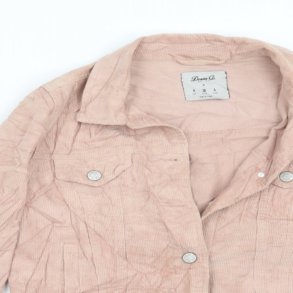 Denim CO Womens Pink   Jacket  Size 8