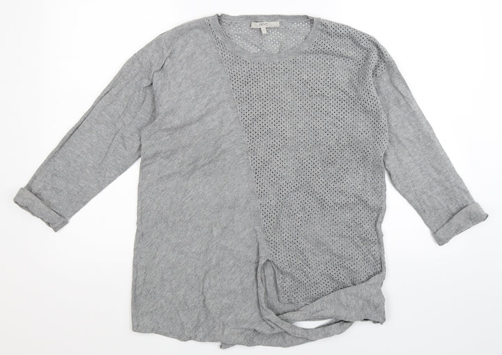 NEXT Womens Grey Knit Pullover Jumper Size 16