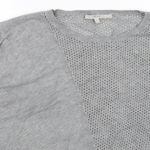 NEXT Womens Grey  Knit Pullover Jumper Size 16