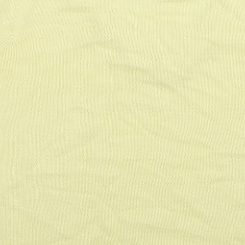 BM Womens Yellow  Knit Pullover Jumper Size S