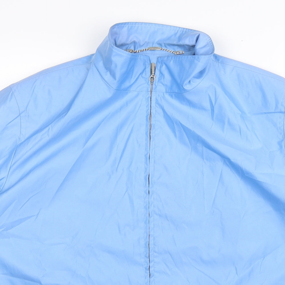 DELMOD Womens Blue   Rain Coat Jacket Size 16