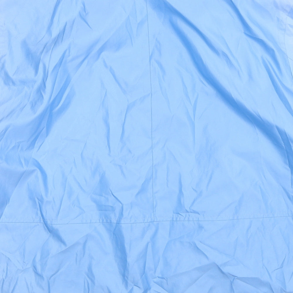 DELMOD Womens Blue   Rain Coat Jacket Size 16