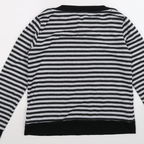 OVS Womens Multicoloured Striped  Pullover Sweatshirt Size L