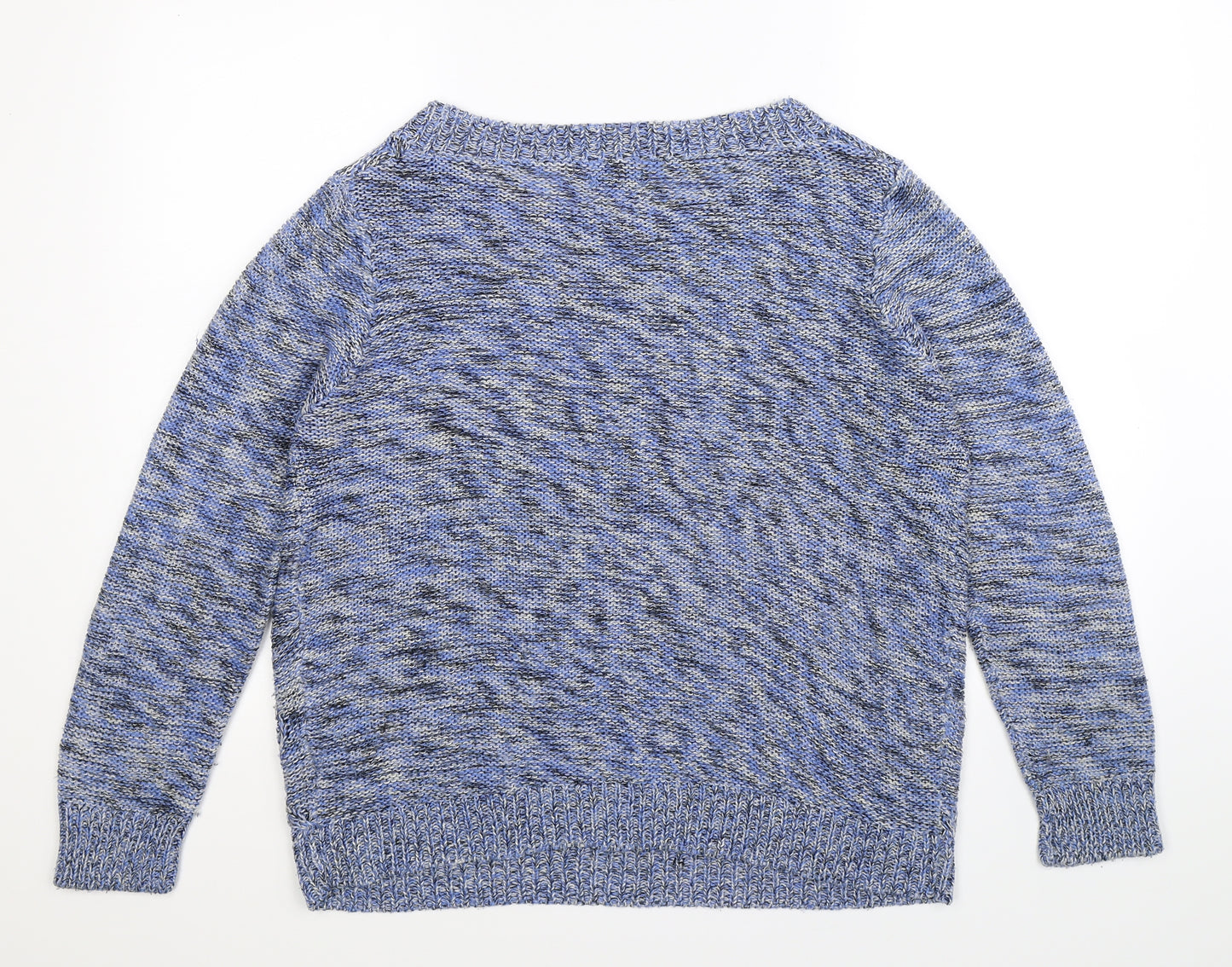 M&Co Womens Blue  Knit Pullover Jumper Size 18