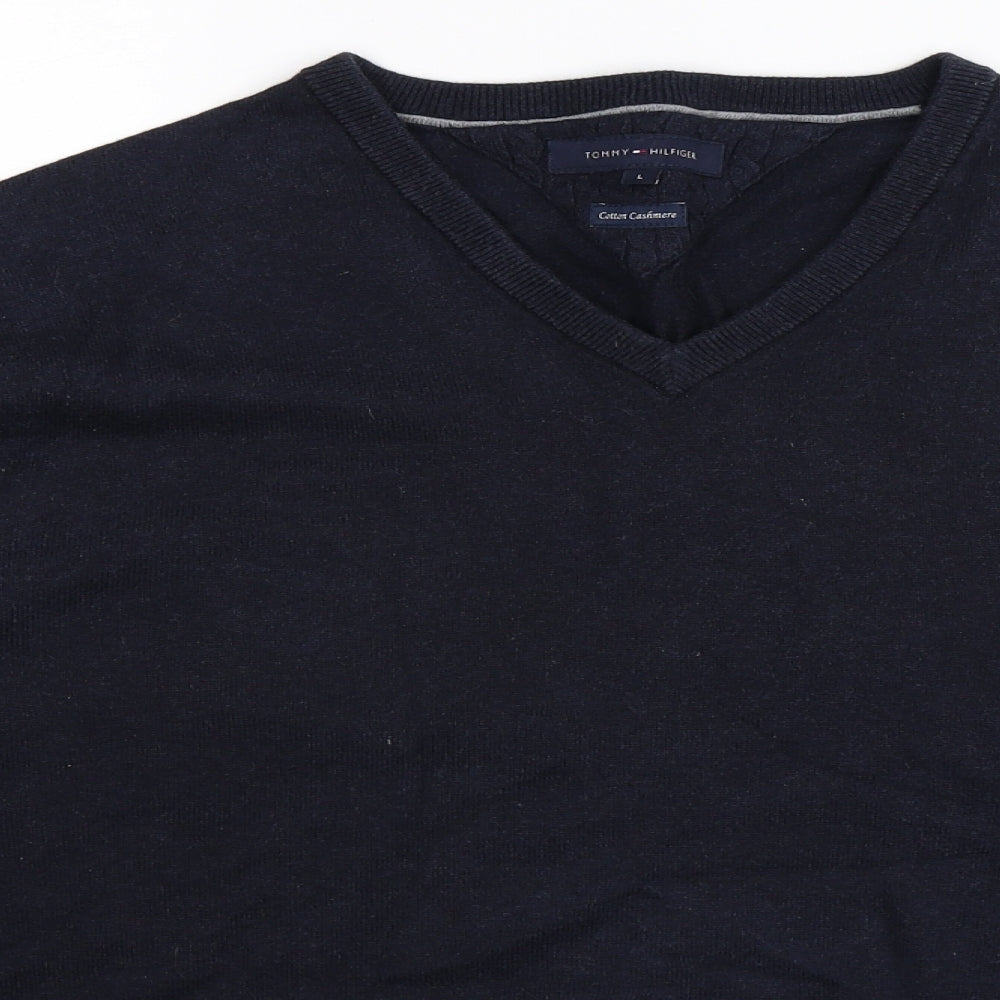 Tommy Hilfiger Mens Beige  Knit Pullover Jumper Size L