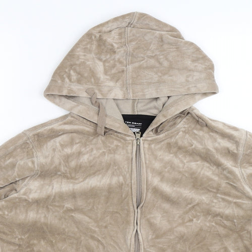 Tek Gear Womens Beige   Full Zip Hoodie Size XL