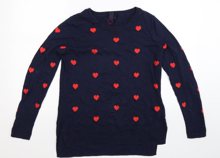 Gap Womens Blue Knit Pullover Jumper Size S