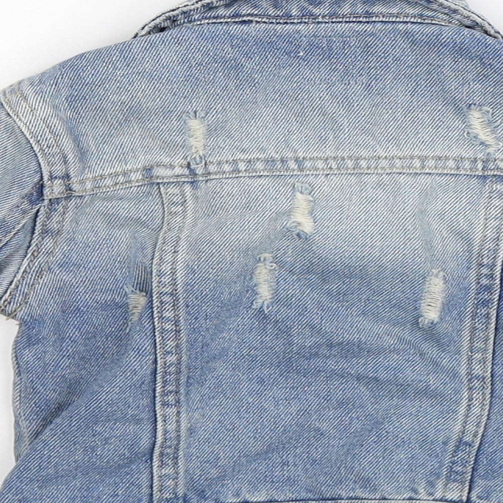 River Island Baby Blue  Denim Jacket  Size 12-18 Months