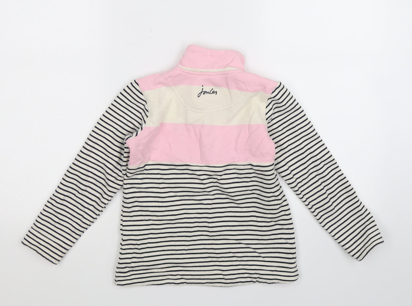 Joules Girls Multicoloured Striped  Pullover Sweatshirt Size 6 Years