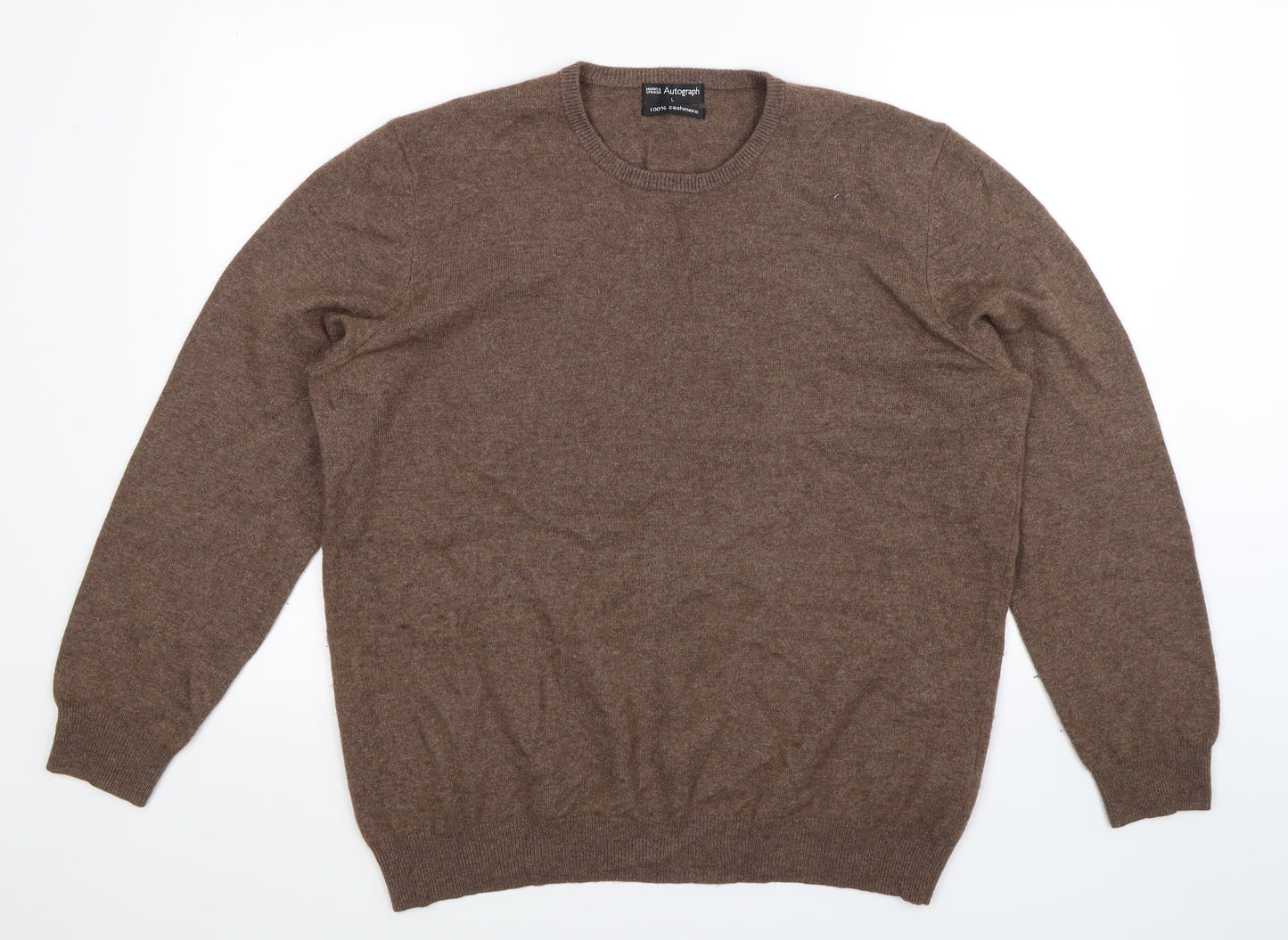 Autograph Mens Grey  Knit Pullover Jumper Size L