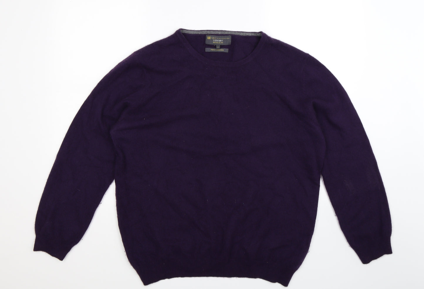 Marks and Spencer Mens Purple  Knit Pullover Jumper Size L