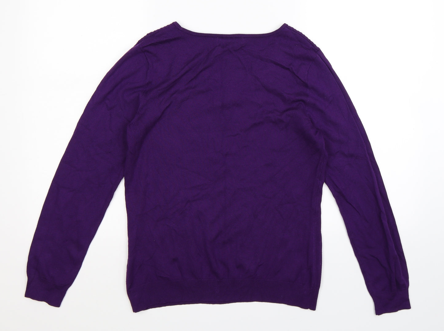 Per Una Womens Purple  Knit Pullover Jumper Size 12