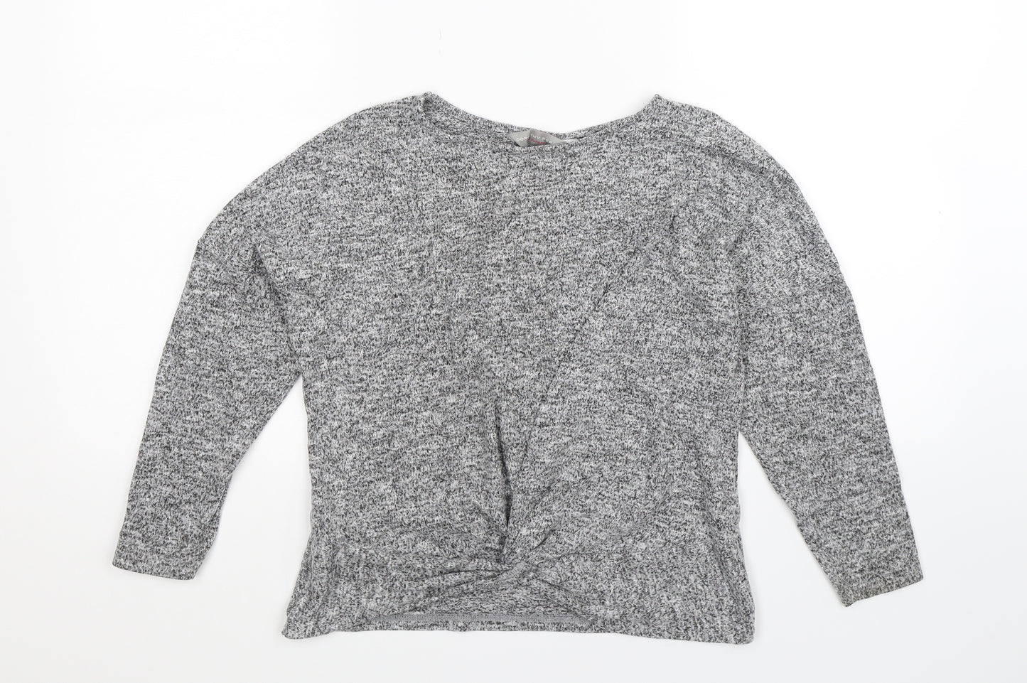 Dorothy Perkins Womens Grey  Knit Pullover Jumper Size 6