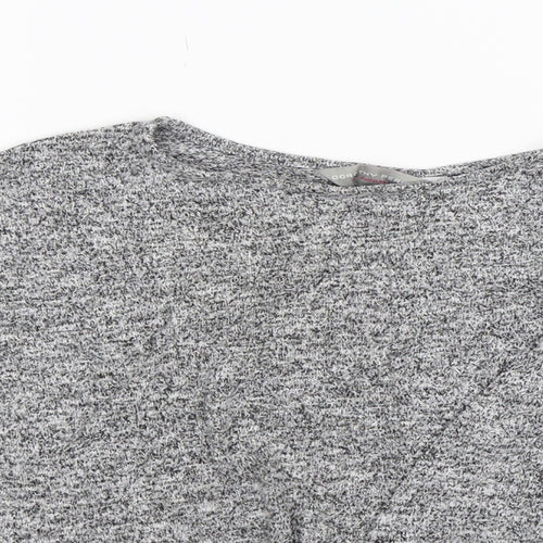 Dorothy Perkins Womens Grey  Knit Pullover Jumper Size 6