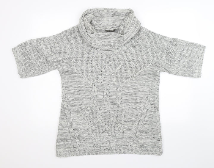 Oasis Womens Grey  Knit Pullover Jumper Size M