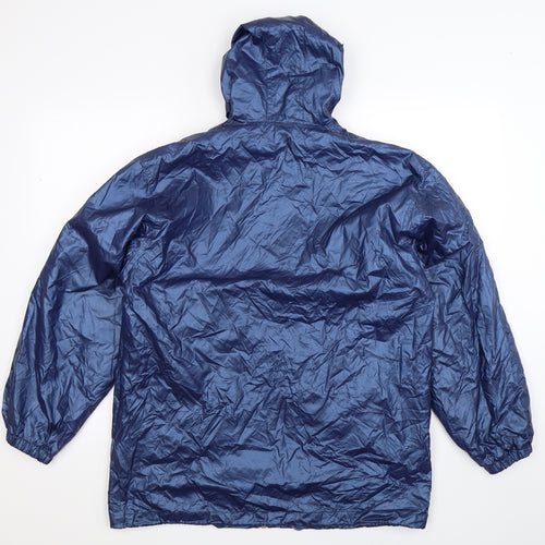Girl Talk Womens Blue   Rain Coat Coat Size 18