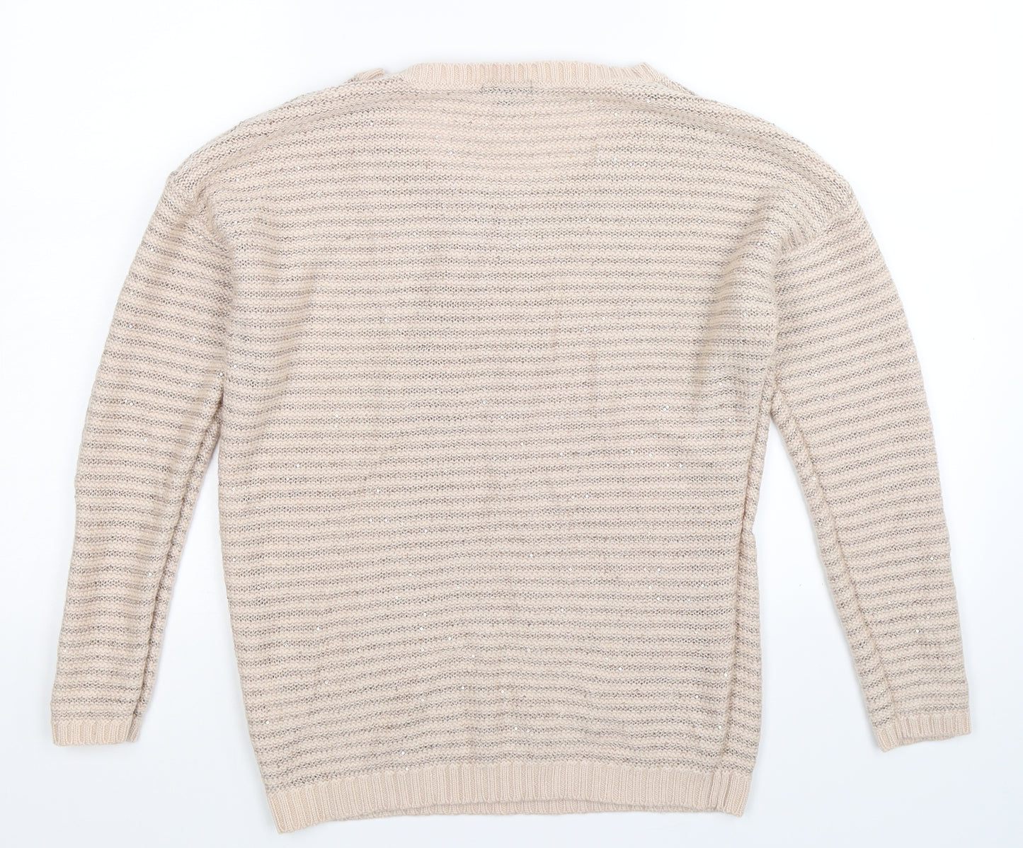Therapy Womens Beige  Knit Pullover Jumper Size M