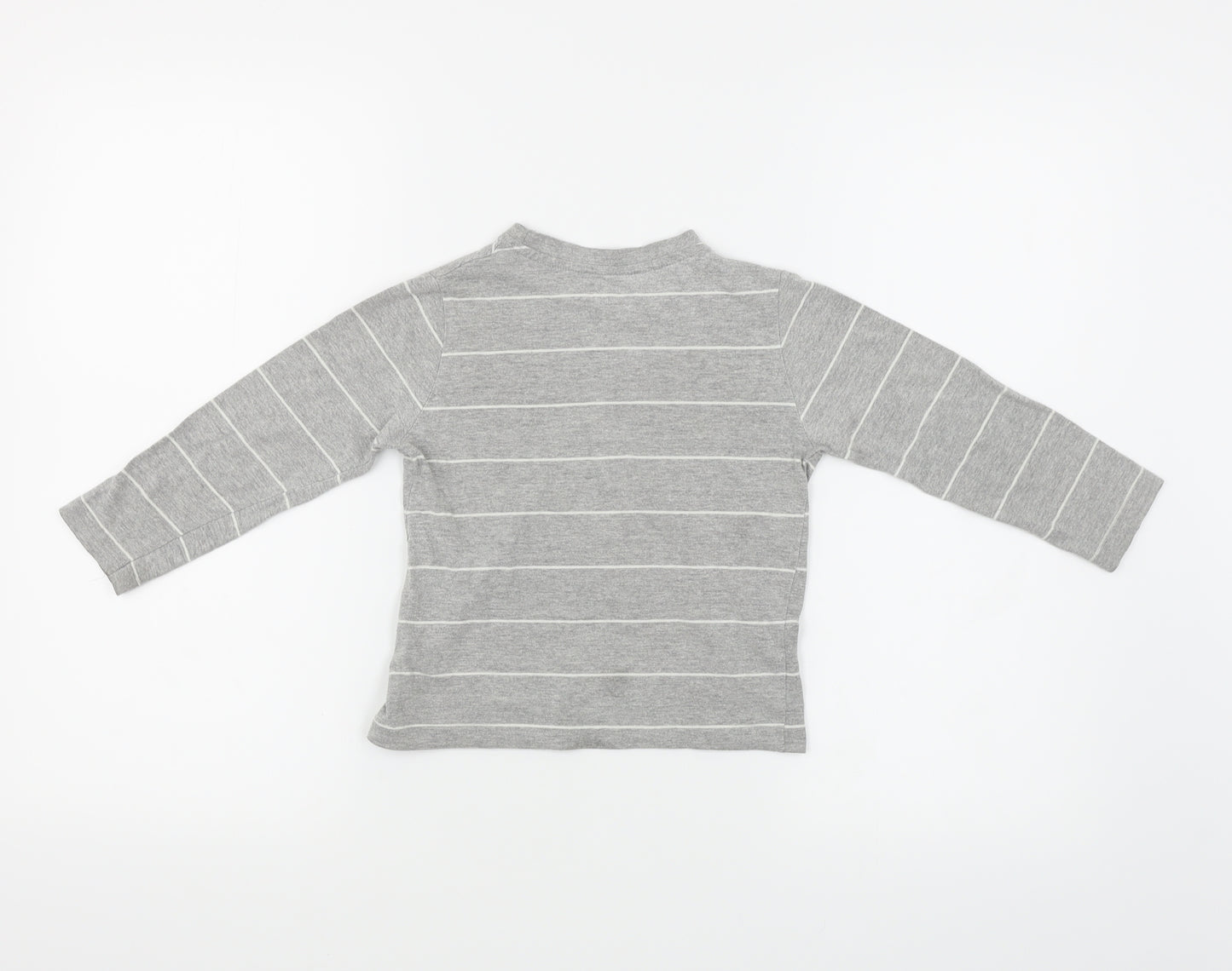 Primark Boys Grey Pinstripe  Pullover Jumper Size 3-4 Years