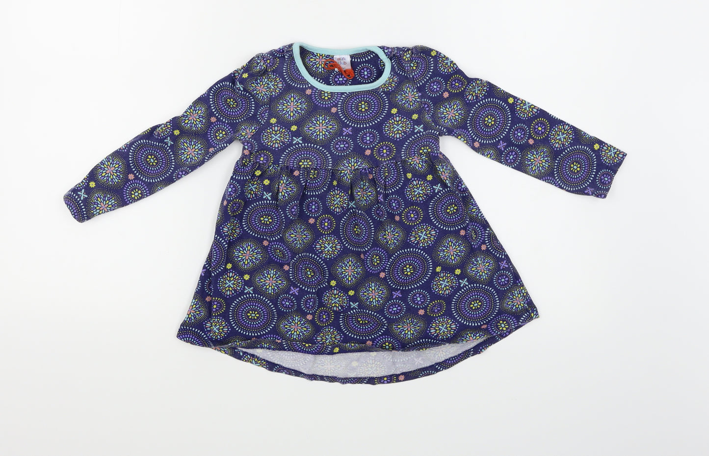 Mini Club Girls Purple Floral  A-Line  Size 2-3 Years