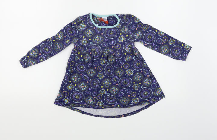Mini Club Girls Purple Floral  A-Line  Size 2-3 Years