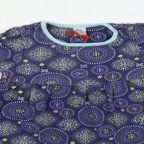 Mini Club Girls Purple Floral  A-Line  Size 2-3 Years