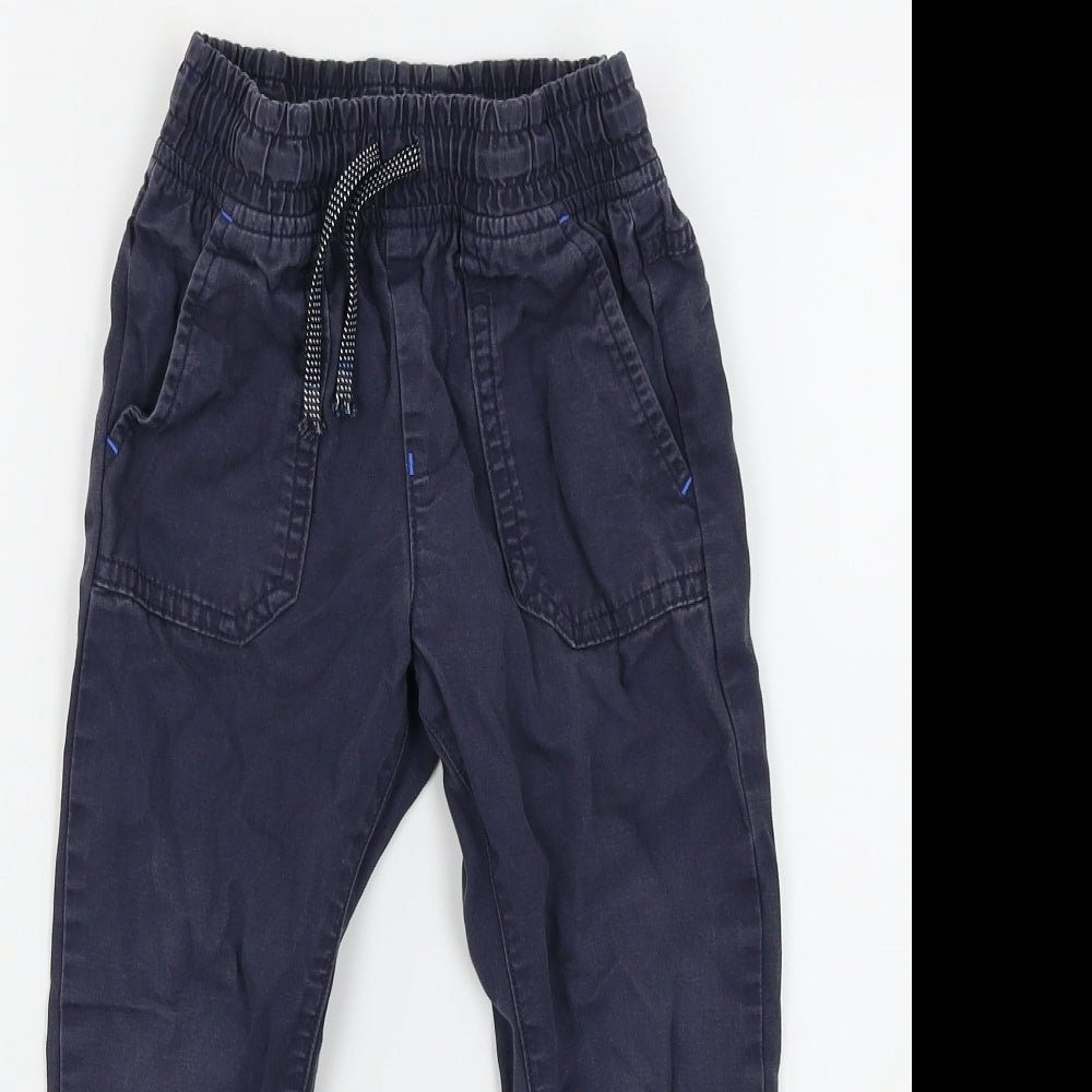 F&F Boys Blue   Cargo Trousers Size 4-5 Years