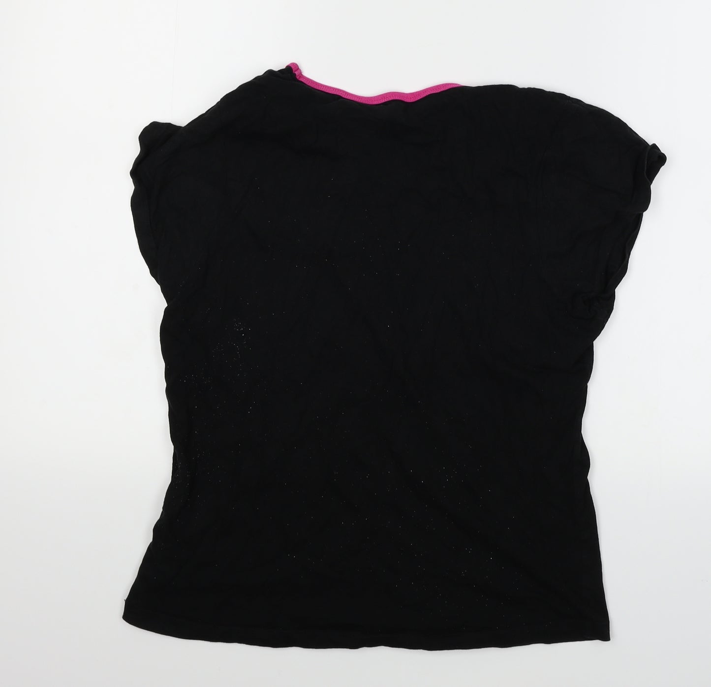 Disney Girls Black   Basic T-Shirt Size 12-13 Years  - Mickey mouse
