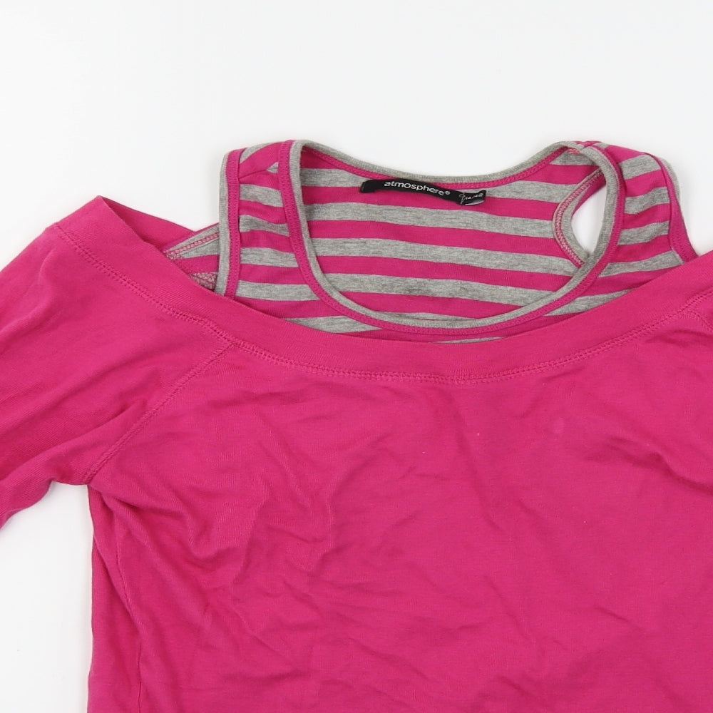 Atmosphere Womens Pink   Basic T-Shirt Size 14