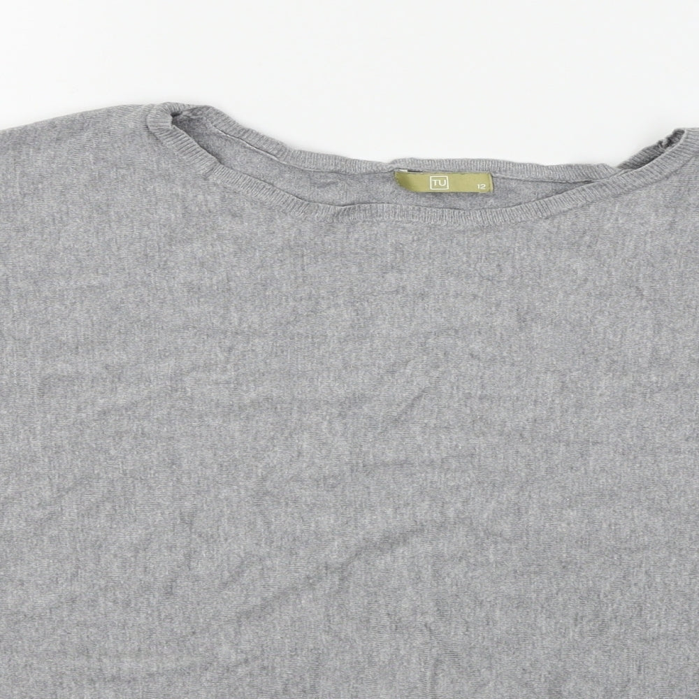 TU Womens Grey   Basic T-Shirt Size 12