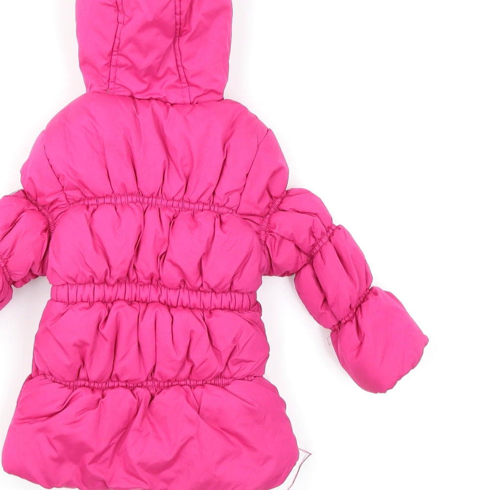 Velvet Chic Baby Pink   Puffer Jacket Coat Size 24 Months