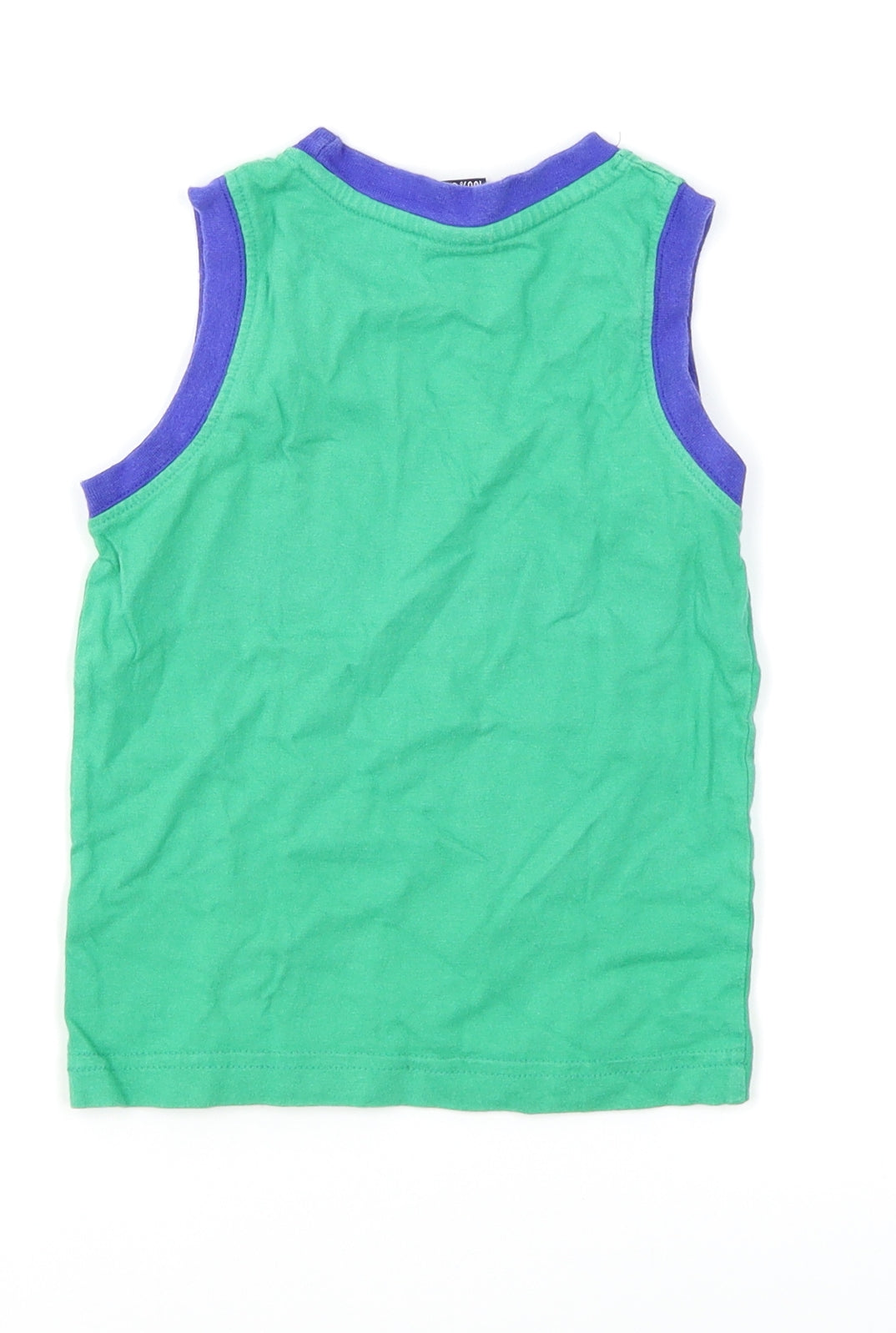 Taeko Boys Green Houndstooth  Basic T-Shirt Size 2-3 Years  - Guitar print