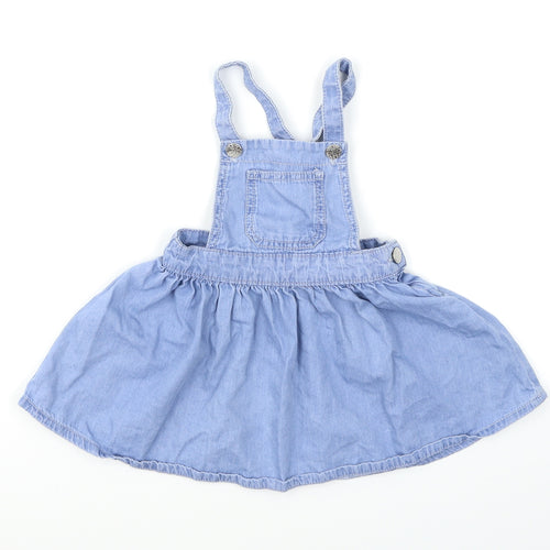 F&F Baby Blue  Denim Dungaree Outfit/Set Size 18-24 Months