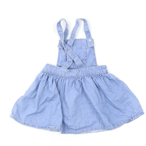 F&F Baby Blue  Denim Dungaree Outfit/Set Size 18-24 Months