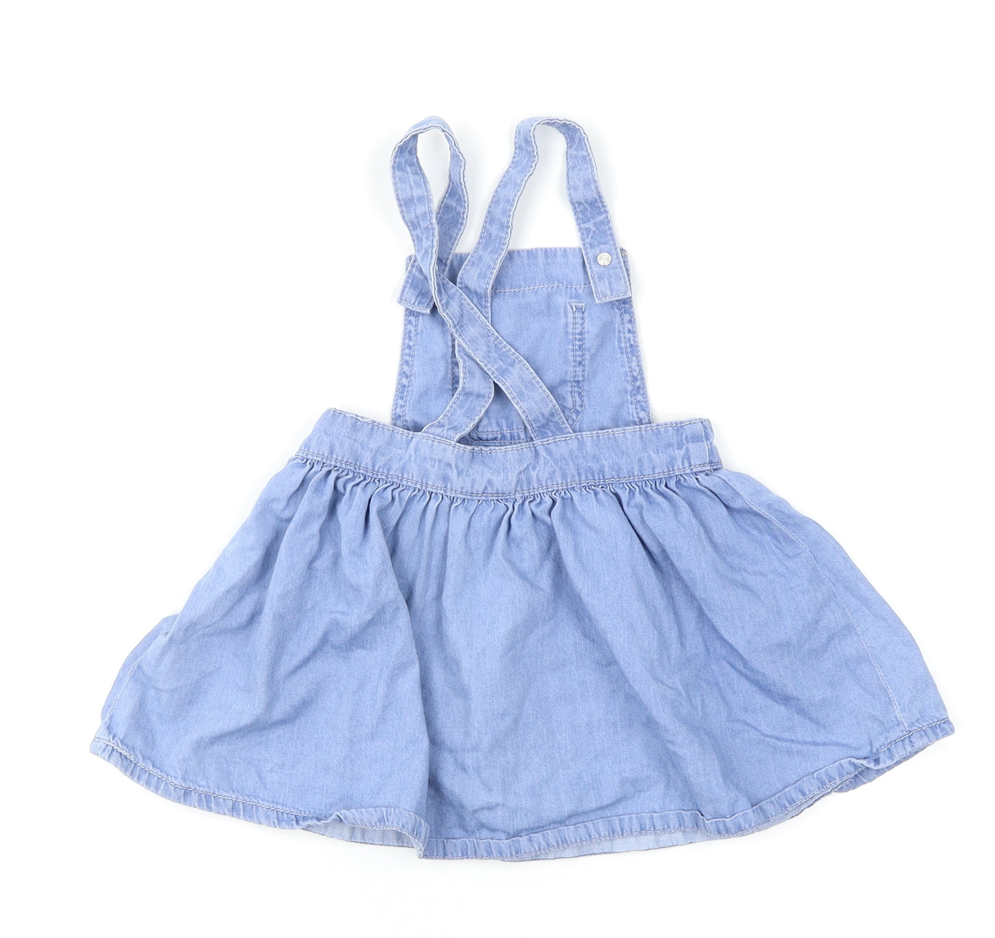 F&F Baby Blue  Denim Dungaree Outfit/Set Size 18-24 Months