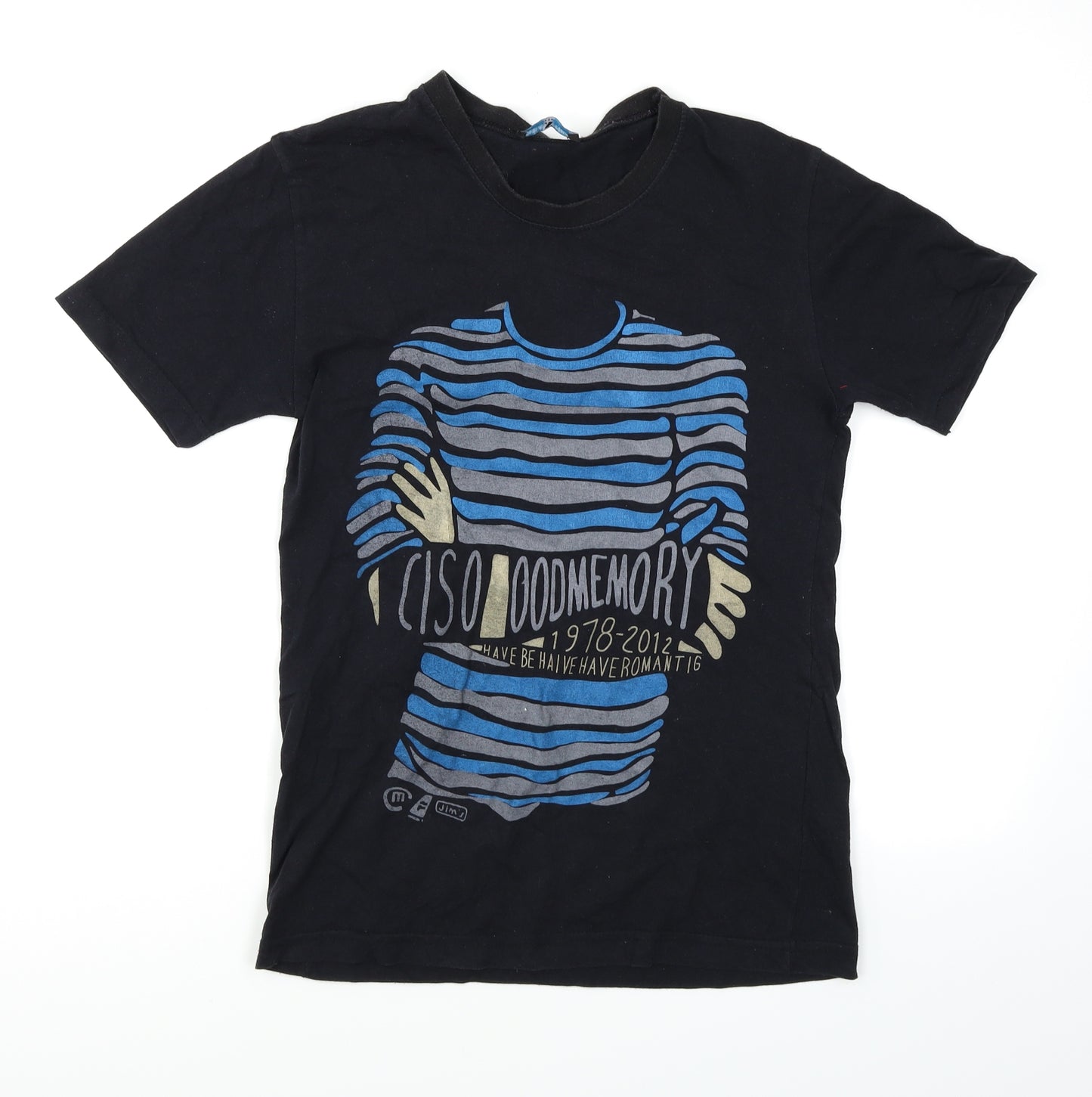 Reaxtion Mens Black    T-Shirt Size M