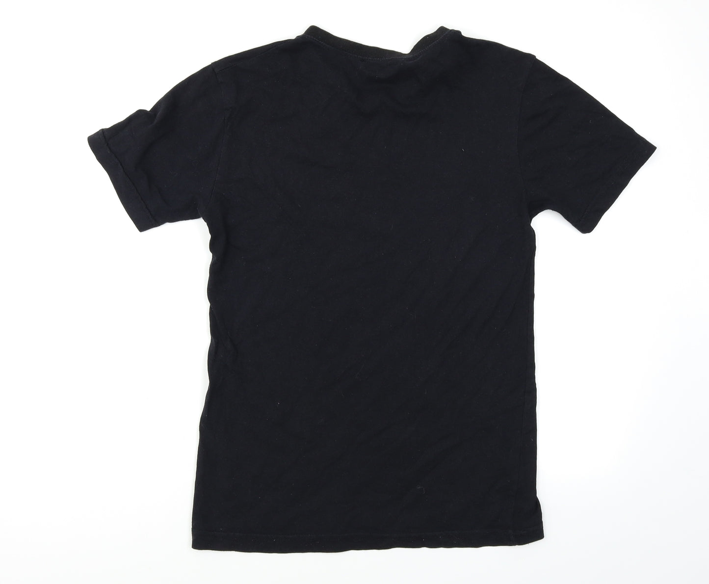 Reaxtion Mens Black    T-Shirt Size M