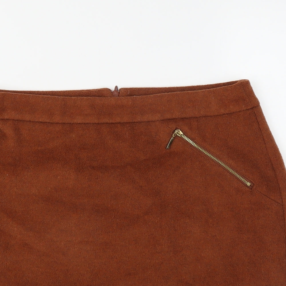 George Womens Brown   A-Line Skirt Size 12