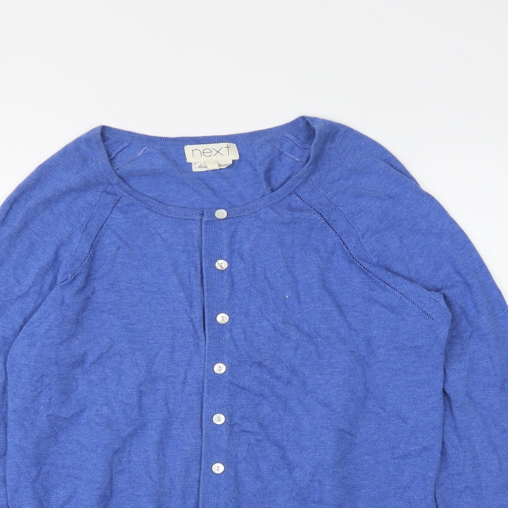 NEXT Womens Blue   Cardigan Jumper Size 14