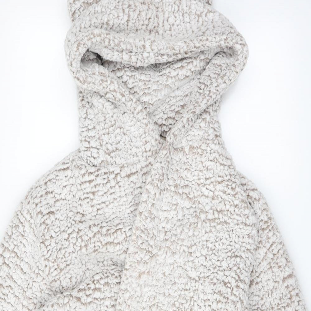 F&F Womens White Solid  Top Robe Size M  - Hooded