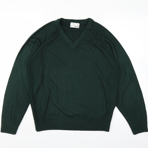 Michael Sehgal Mens Green   Pullover Jumper Size S