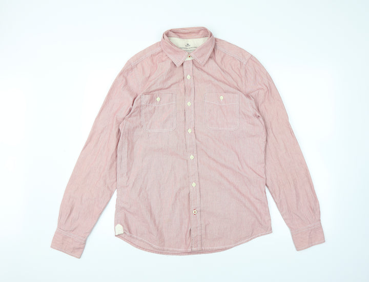 Easy Mens Pink Dress Shirt Size M