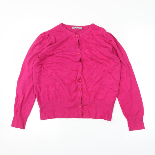 Marks and Spencer Womens Pink   Cardigan Jumper Size 14