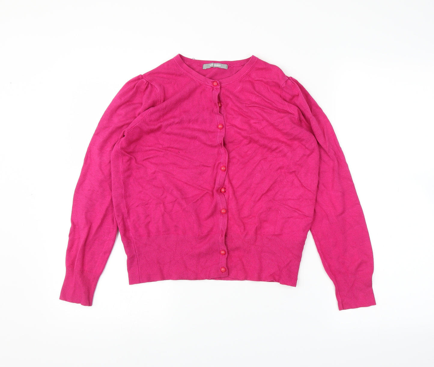 Marks and Spencer Womens Pink   Cardigan Jumper Size 14
