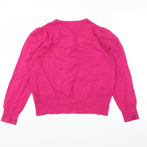 Marks and Spencer Womens Pink   Cardigan Jumper Size 14