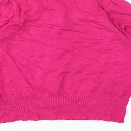 Marks and Spencer Womens Pink   Cardigan Jumper Size 14