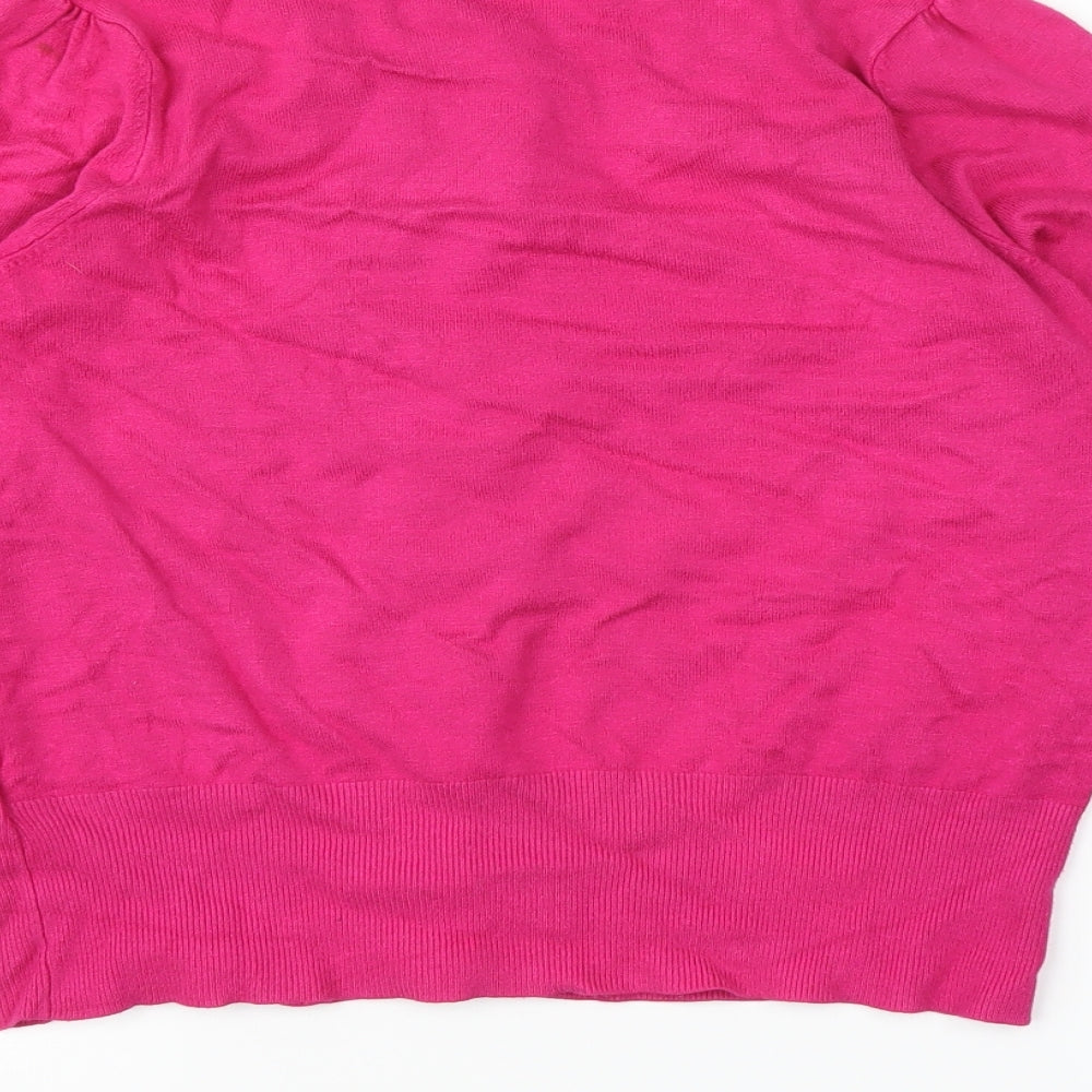 Marks and Spencer Womens Pink   Cardigan Jumper Size 14