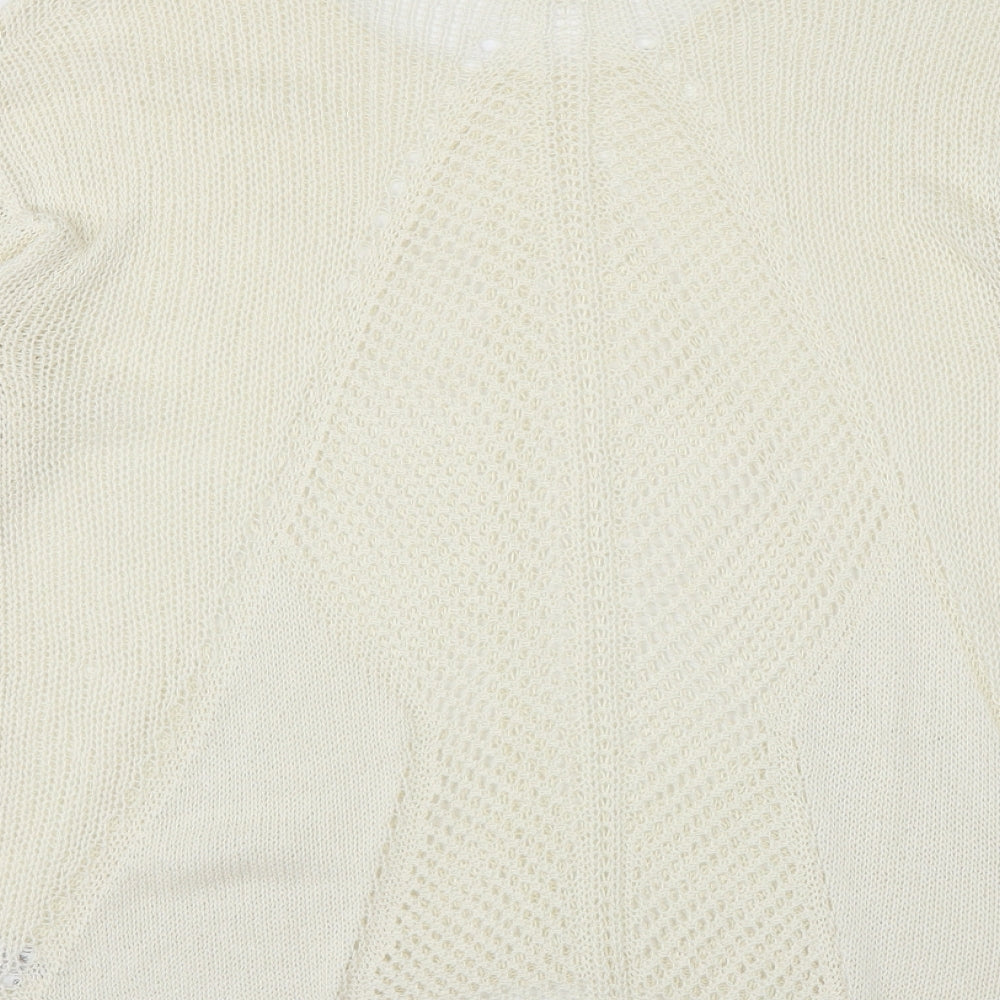 NEXT Womens White  Knit Pullover Jumper Size 18