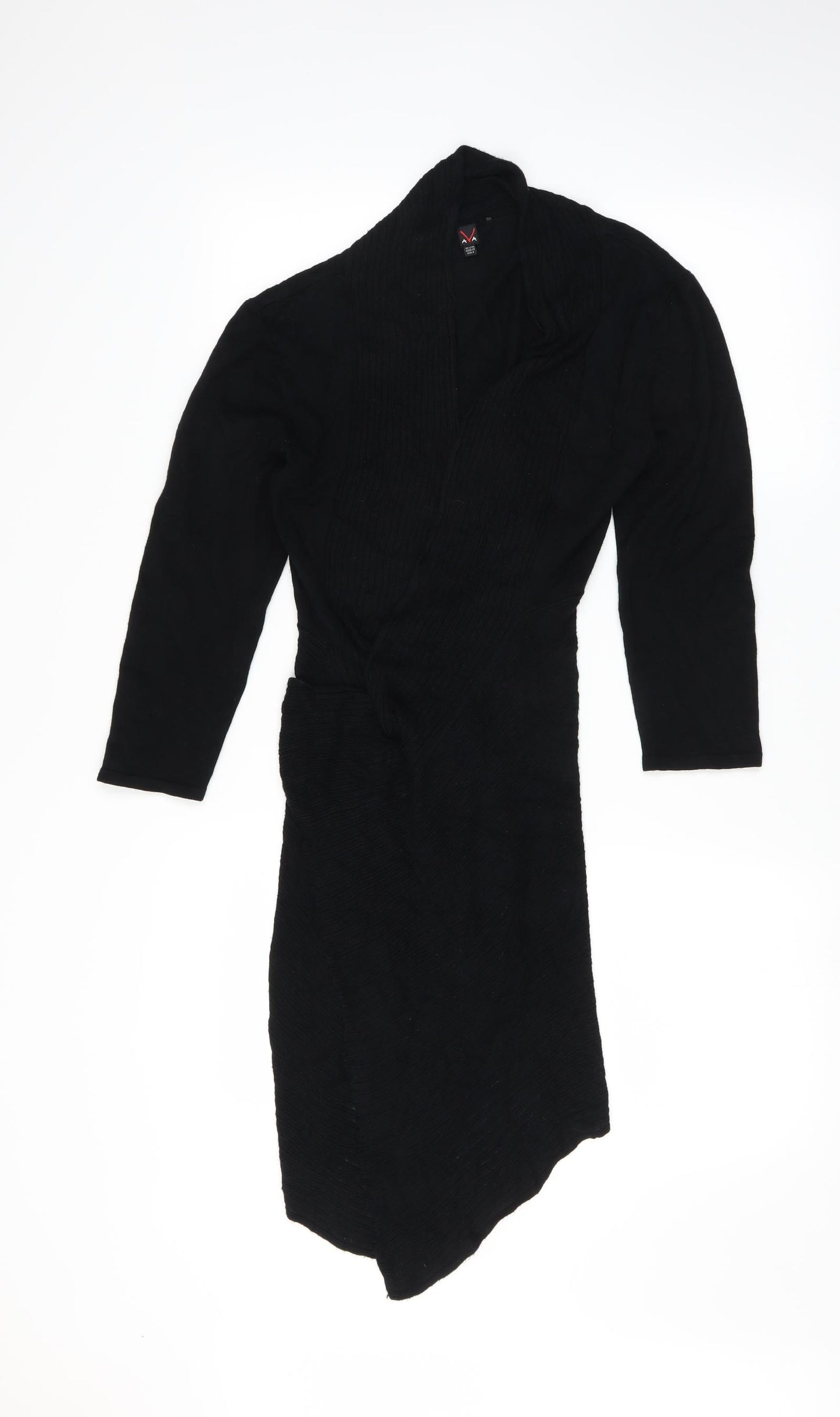 Ava Womens Black  Knit Cardigan Jumper Size 12