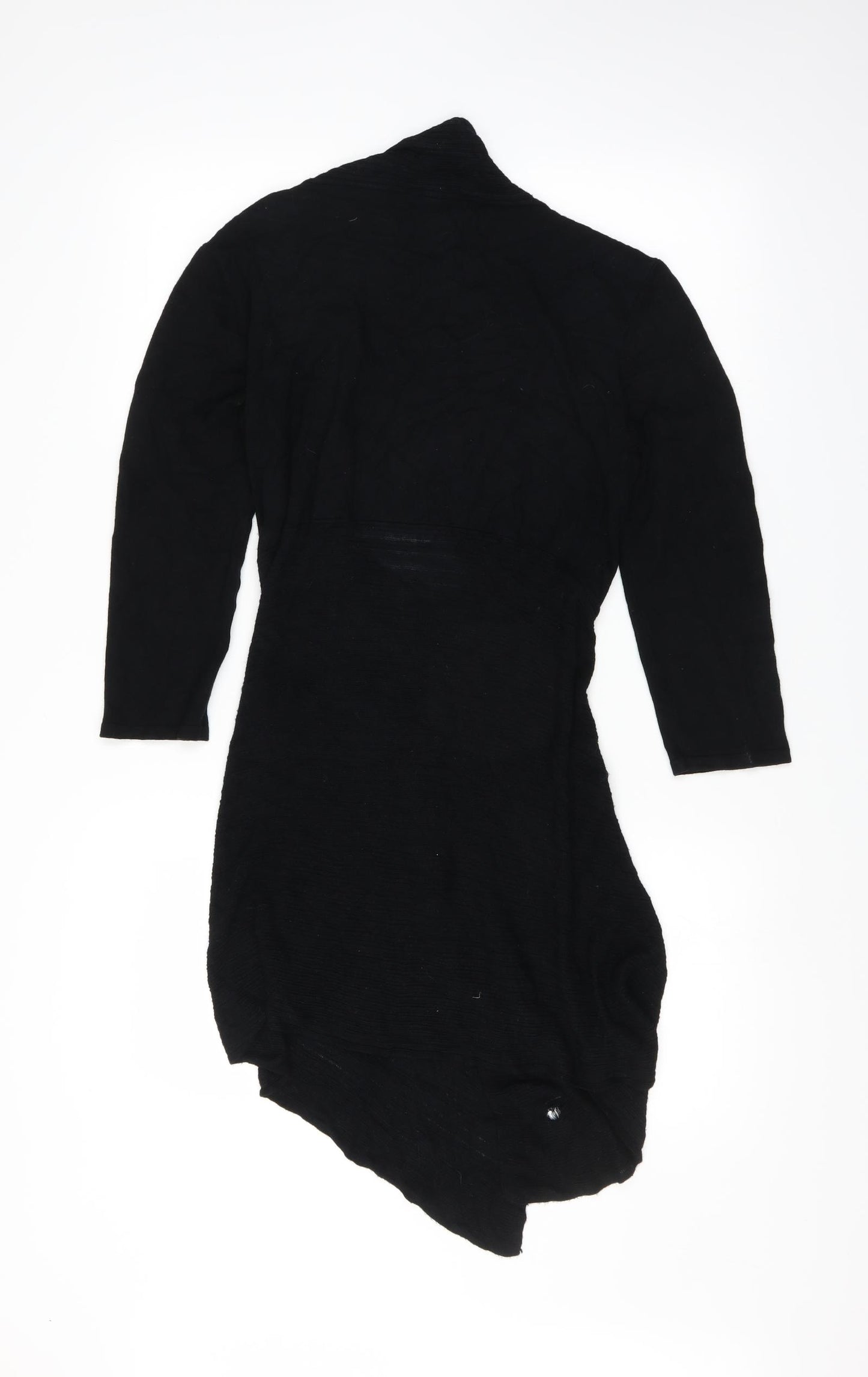 Ava Womens Black  Knit Cardigan Jumper Size 12